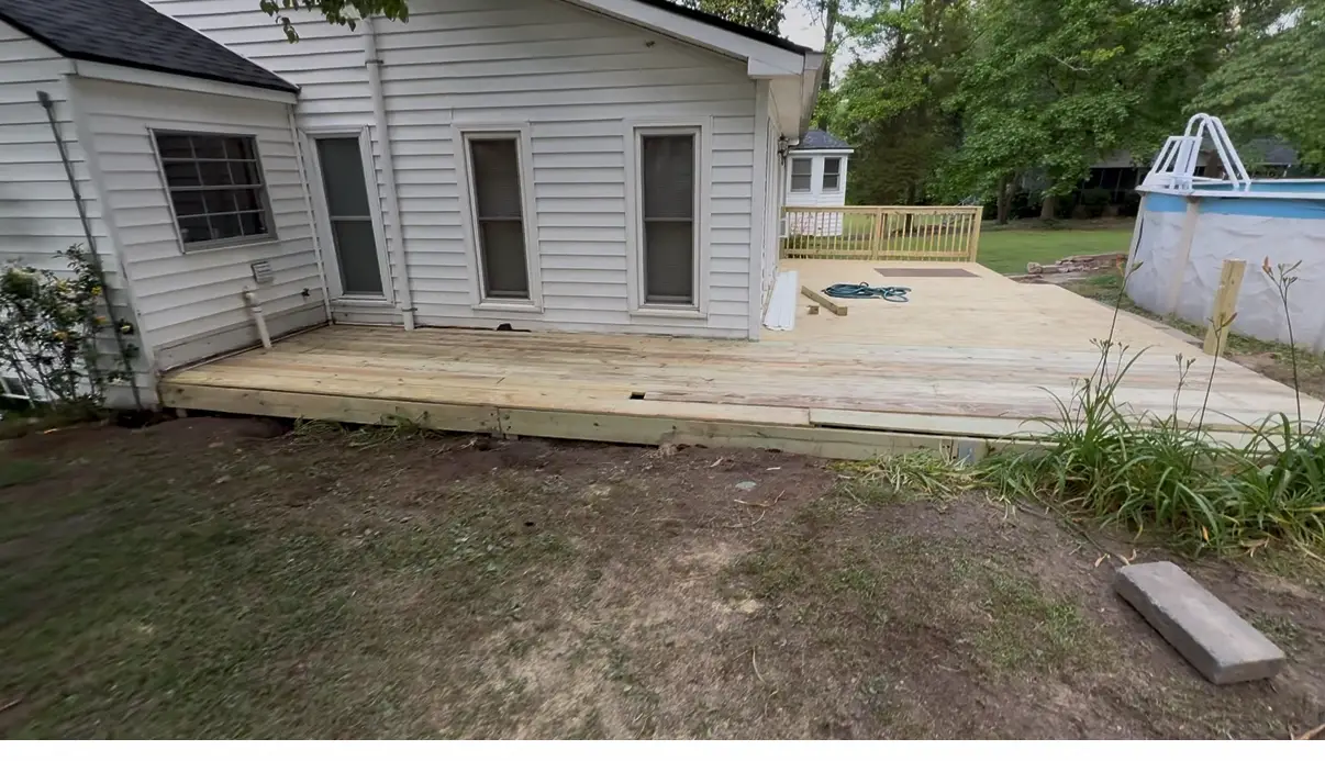 New Deck Construction alternative view by Handz on Homes